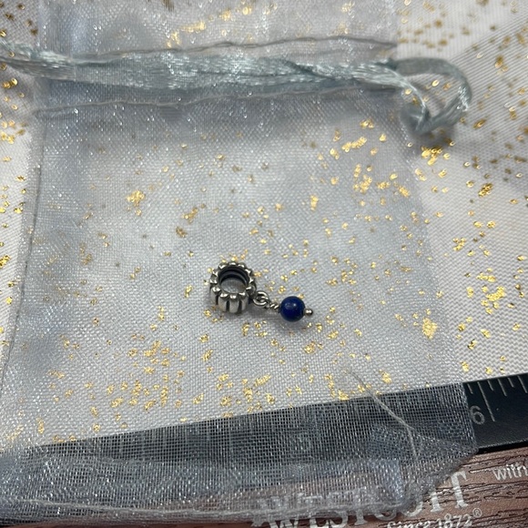 Pandora bracelet charm Sterling silver September lapis lazuli 925 ale - Picture 5 of 6